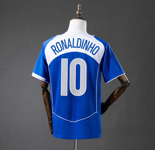 Camisa Futebol Brasil Retrô 04/05 II Total 90 Azul Masculina